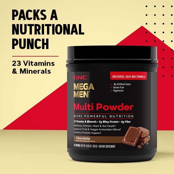 GNC Mega Men Multi Powder Chocolate