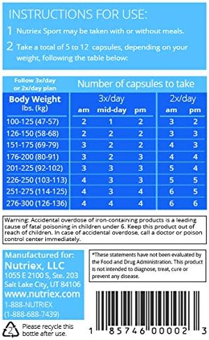 Sport Comprehensive Multivitamin Supplement with Glucosamine & Chondroitin 270 Capsules