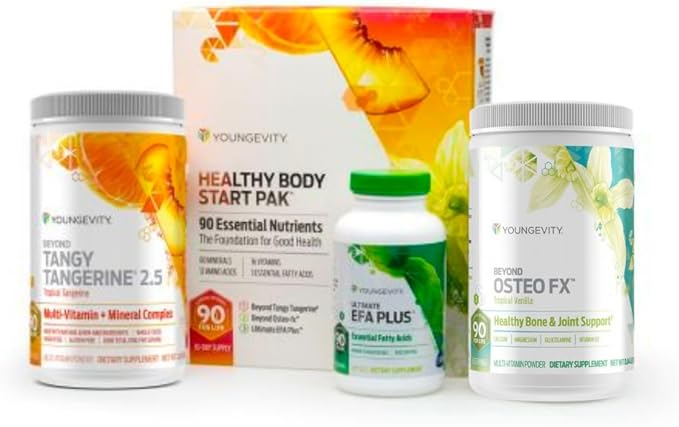 Healthy Body Start Pak 2.5 | Complete All-in-One Organic Nutrition | 60+ Minerals, 16 Vitamins, 12 Amino Acids, 6 Essential Fatty Acids | Whole Foods, Pre/Probiotics + Joint Support | 30 Day Supply