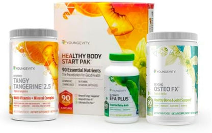 Healthy Body Start Pak 2.5 | Complete All-in-One Organic Nutrition | 60+ Minerals, 16 Vitamins, 12 Amino Acids, 6 Essential Fatty Acids | Whole Foods, Pre/Probiotics + Joint Support | 30 Day Supply