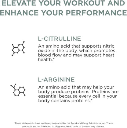 Pure for Men Pump Enhancer | Pre Workout Supplement for Muscle Pump, Stamina and Increased Blood Flow | Nitric Oxide Booster with L-Arginine & L-Citrulline | Focus and Energy Support | 90 Count