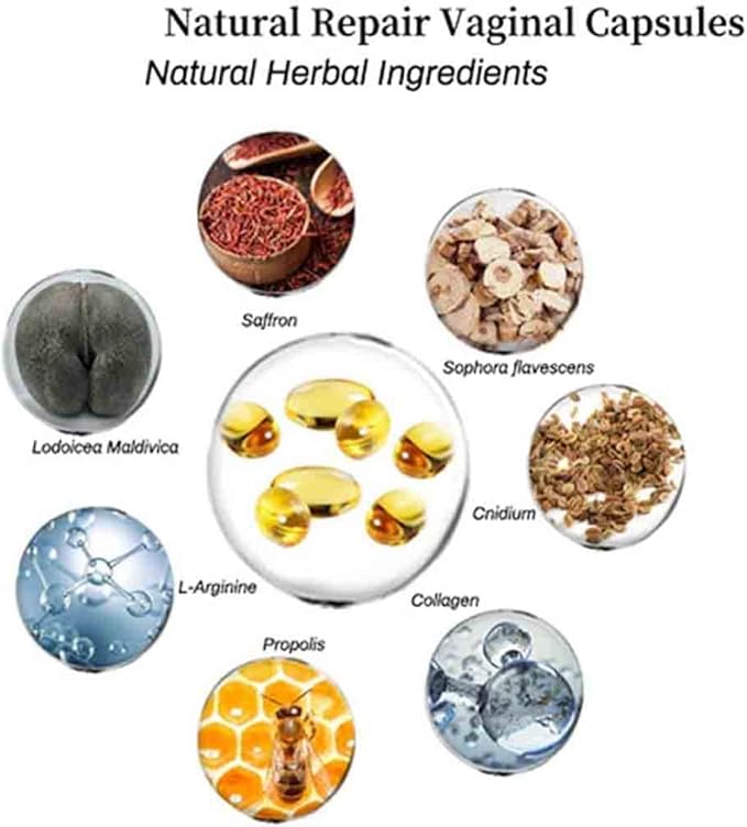 Instant Anti-Itch Detox Products, Capsulas, Firming Repair & Pink and Tender Natural Capsules, Capsulas (5Bag)