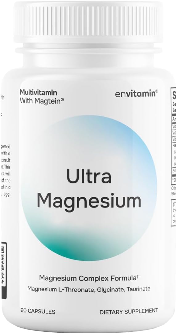 Ultra Magnesium Glycinate, L-Threonate & Taurinate - Multivitamin & Multimineral Complex