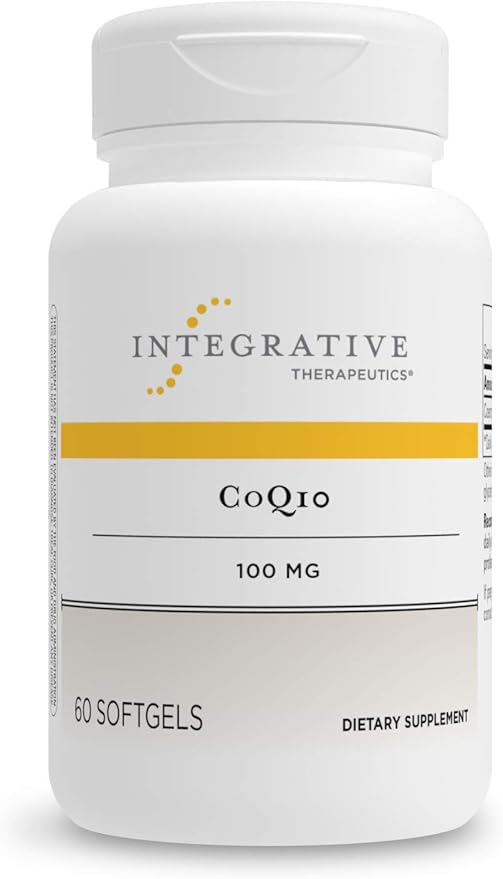 Integrative Therapeutics - CoQ10 (100mg) Coenzyme Q10 (Ubiquinone) Supplement - Supports Cardiovascular & Brain Health* - 60 Softgels