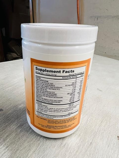 Cardio Heart Health Powder – L-Arginine Supplement 5000mg & L-Citrulline 1000mg,16.82 oz