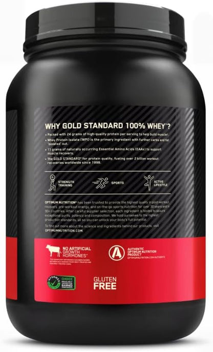 Optimum Nutrition Gold Standard 100% Whey Protein Powder, Extreme Milk Chocolate, 2 Pound (Pack of 1) (Packaging May Vary)
