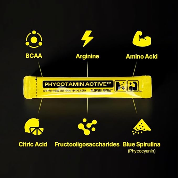 PHYCOTAMIN Multivitamin Powder 30 x 8g Packets for Energy Hydration and Recovery Daily Vitality and Fitness Support