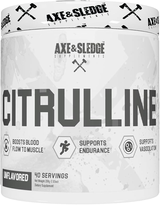 Axe & Sledge Basics Citrulline Unflavored, 40 Servings