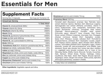 Isagenix® Complete Essentials Dietary Supplement Daily Pack for Men (60 Packs, 30 A.M. & 30 P.M.)