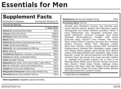 Isagenix® Complete Essentials Dietary Supplement Daily Pack for Men (60 Packs, 30 A.M. & 30 P.M.)