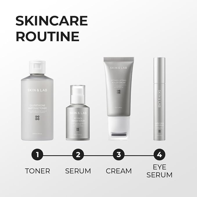 [Skin&LAB] Glutathione Ampoule Toner 6.76 fl oz, Improve Dart Spot, Hyperpigmented, Skin Clarity, Korean Toner for Sensitive Skin