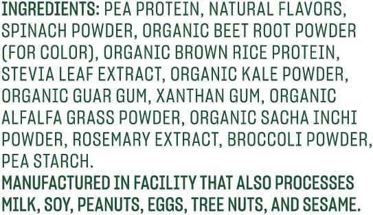 Vega Protein and Greens Protein Powder, Berry - 20g Plant Based Protein Plus Veggies, Vegan, Non GMO, Pea Protein for Women and Men, 1.2 lbs (Packaging May Vary)