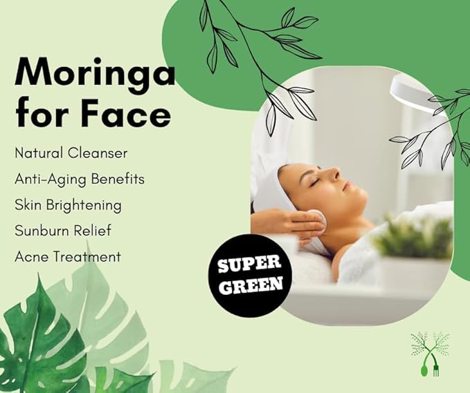 Organic Moringa Powder - Immunity Booster, Drumstick Leaf Powder, Natural Multi-Vitamin, Good for Hair & Skin (284gm/10oz) | Nutrient-Rich Superfood | Natural Energy Booster