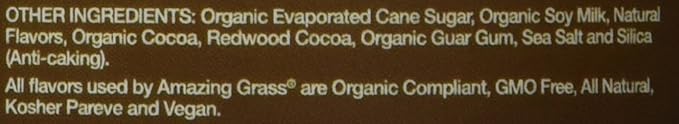 Amazing Grass Kidz Superfood: Organic Greens, Fruits, Veggies, Beet Root Powder & Probiotics for Healthy Kids, Outrageous Chocolate, 30 Servings, 6.35 Ounce (Pack of 1)