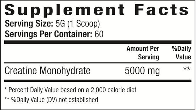 Swolverine Creatine Monohydrate | Best Micronized Creatine Powder, Kre-Alkalyn for Power, Strength, and Boost Performance (Unflavored, 60 Servings)