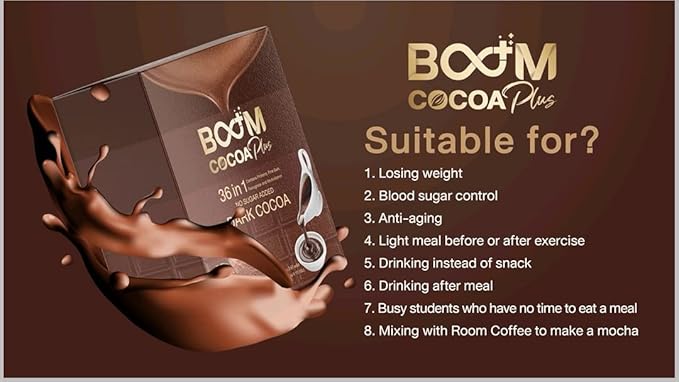 Boom Cocoa Plus 36-in-1 Multivitamins and Healthy Natural Extracts