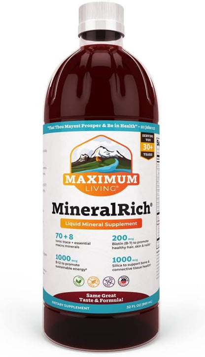 MineralRich Minerals Supplement - 32 oz (32 oz (Pack of 1), MineralRich)