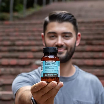 ENDUR-VM - Without Iron – Sustained-Release Daily Multi-Vitamin - Vitamin A, Vitamin C, Vitamin D, Vitamin E, Vitamin B12 - Zinc for Immune Health Support + Calcium & More - 150 Tablets