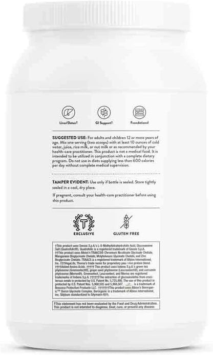 THORNE MediClear-SGS - Foundational Support, Eliminate Environmental and Dietary Toxins - Rice and Pea Protein-Based Drink Powder with a Complete Multivitamin-Mineral Profile - Vanilla - 34.4 Oz