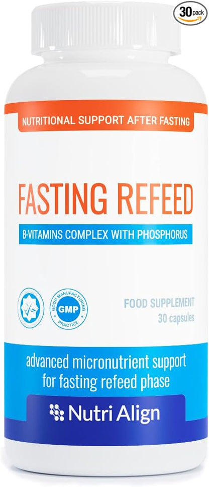 Nutri-Align Fasting Refeed Multivitamin | 30 Fasting Multi Vitamin Capsules | Multivitamin for Men & Women | Vitamin B Complex, Phosphorus & Vitamin D & C Fasting Multivitamins | Gluten Free