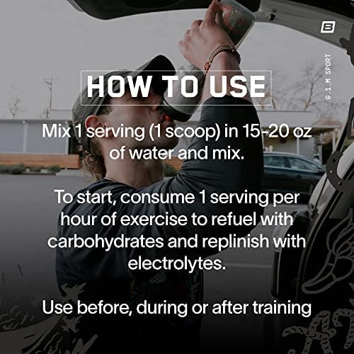 BARE PERFORMANCE NUTRITION G.1.M Sport Endurance Formula, Electrolyte Formula, Cluster Dextrin, Superior Carbohydrate Source (Orange)