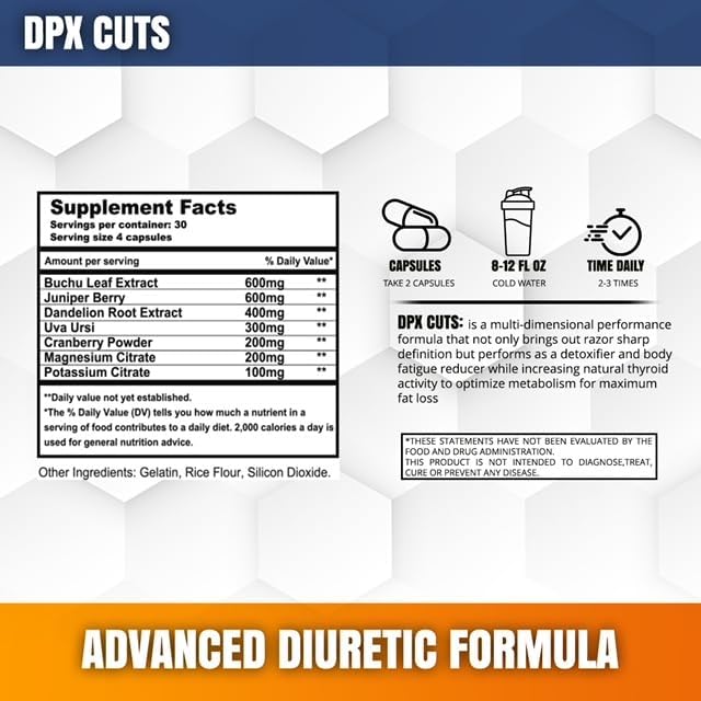 DPX CUTS Advanced Diuretic, Capsules 90 Count