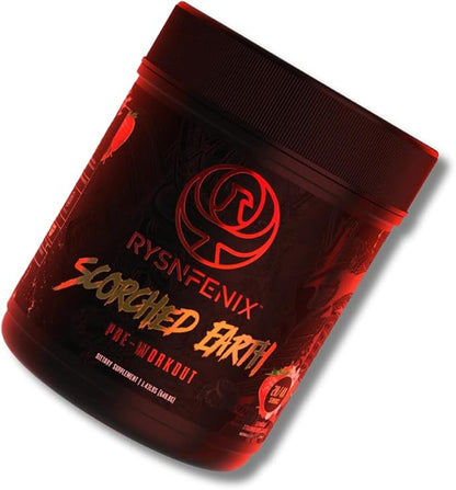 Scorched Earth Pre Workout Powder - Energy & Focus with Dual-Source Caffeine, Nootropics | Pumps from Citrulline, Beta Alanine, Nitrosigine®, GlycerPump™ (Strawberry)