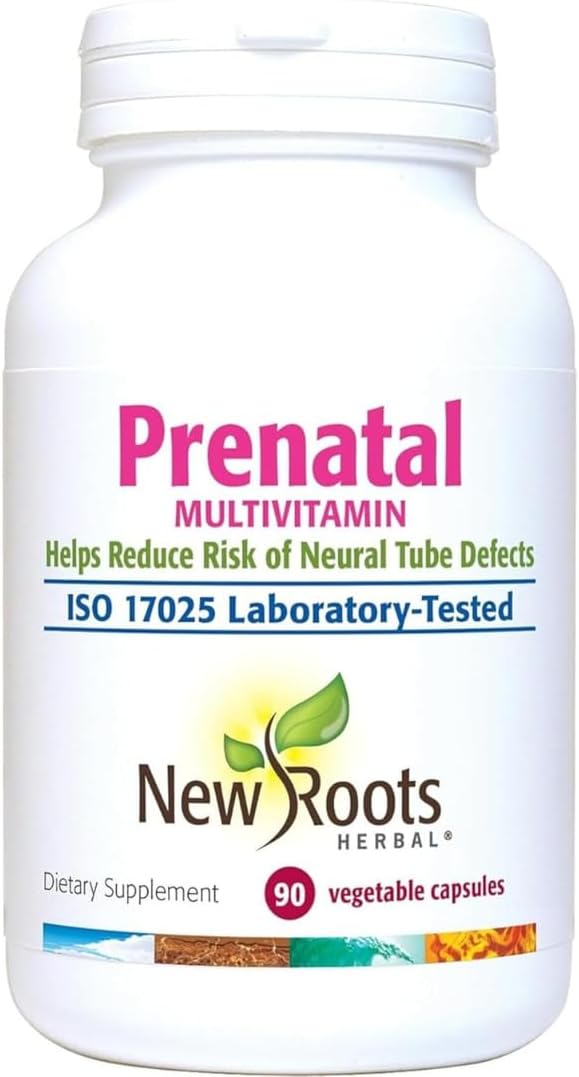 New Roots | Prenatal Vitamins and Minerals for Women with Folate & Iron, Calcium, and more| Complete Multivitamin with 23 Essential Supplements – All Stages Pregnancy Support & Postnatal (90 Capsules)