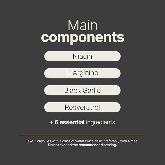 Butcher’s Broom, Horse Chestnut, L-Arginine and Resveratrol, Circulation Complex | 180 Caps - 45 Days | Made in USA by B Life. (CirculationUSA)
