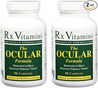 Rx Vitamins The Ocular Formula Dietary Supplement, 90 Capsules (Pack of 2)