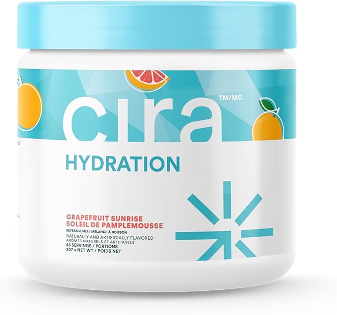 Cira Hydration Electrolytes Powder for Women - Electrolyte Drink Mix with Himalayan Salt for Dehydration Relief - 45 Servings, Grapefruit Sunrise