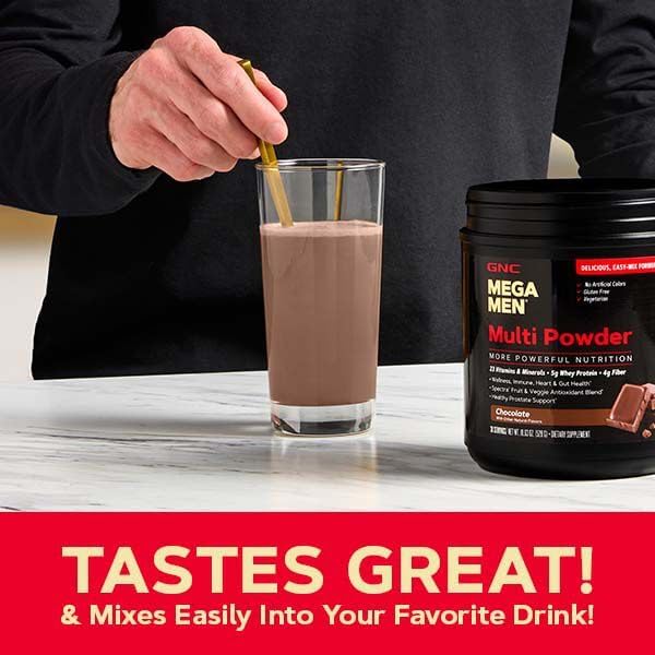 GNC Mega Men Multi Powder Chocolate