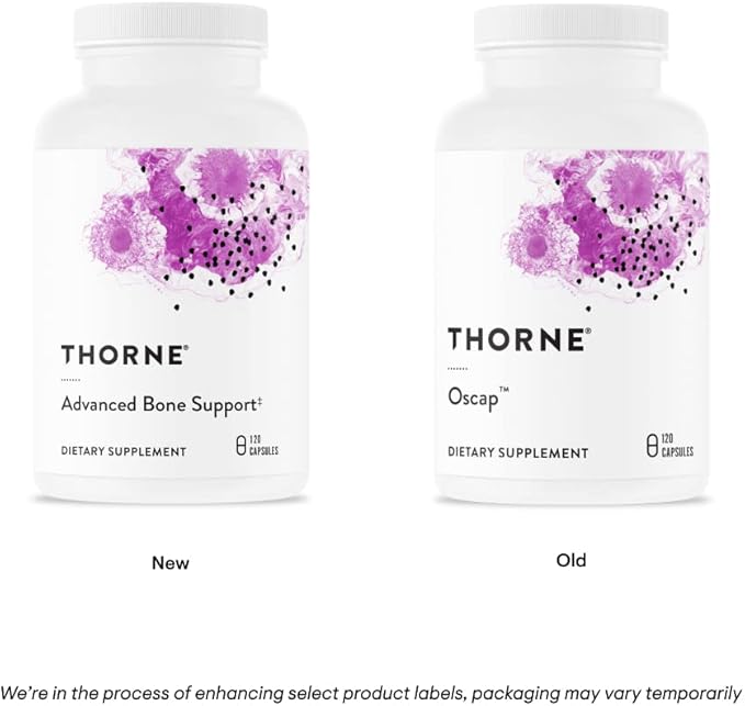 THORNE Advanced Bone Support‡ - (Formerly Oscap) - Bone Health Supplement with Calcium and Vitamin D - 120 Capsules
