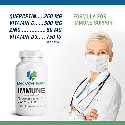 Immune Support: Quercetin, Vitamin C, Zinc, Vitamin D3