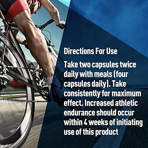 Natural Endurance and Oxygen Supplement to Help VO2 max w/Rhodiola Rosea, B12, and Alpha Lipoic Acid (120 Capsules) (30 Day Supply)