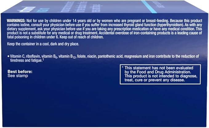 Orthomol Vital M Tablet Packets, Men's Multivitamin, 30-Day Supply, Vitamins A, B, C, D, E, K, Iodine, Omega-3