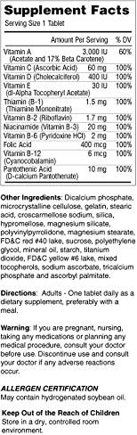 Daily Multiple Vitamins Compare to One A Day Essentials Multivitamin Multimineral Supplement 365 Tablets per Bottle Pack of 2 Total 730 Tablets