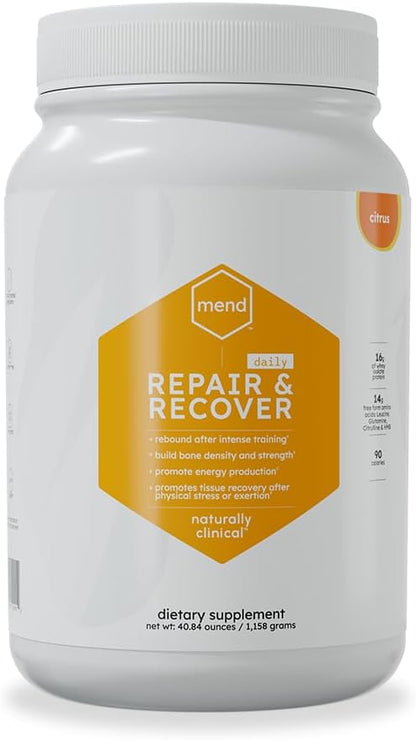 MEND Repair & Recover Citrus Protein Powder - Support Healing for Bones, Wounds, and Tissues