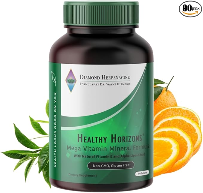 Diamond Healthy Horizons Multivitamin - Natural Multivitamin to Support Stress Relief and Provide Essential Nutrients - Daily Multivitamin for Men and Women - (90 Count)