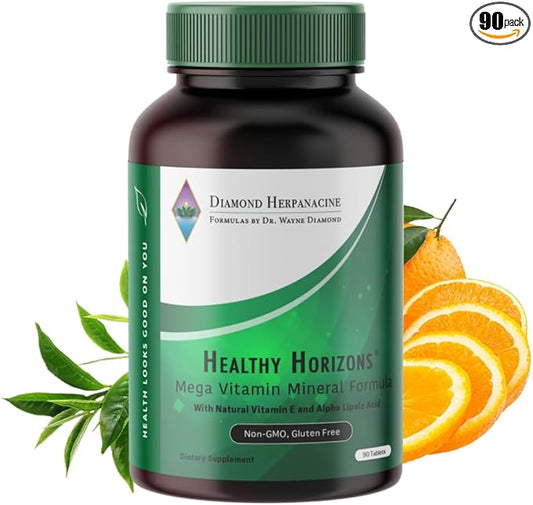 Diamond Healthy Horizons Multivitamin - Natural Multivitamin to Support Stress Relief and Provide Essential Nutrients - Daily Multivitamin for Men and Women - (90 Count)