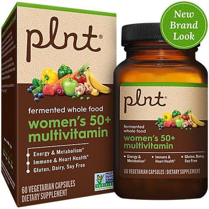 Fermented Whole Food WomenaTMs 50+ Multivitamin (60 Vegetarian Capsules)