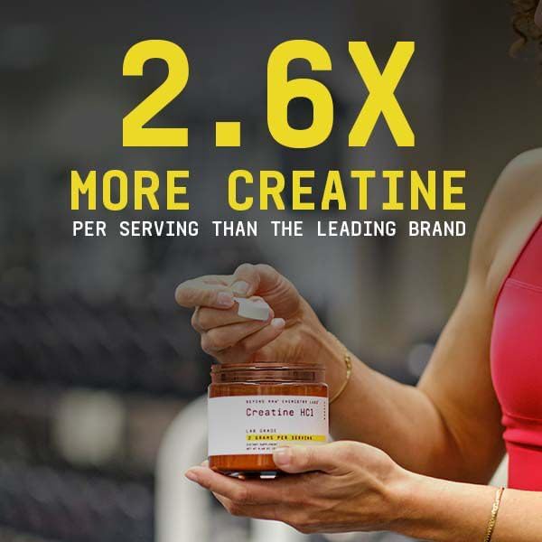 BEYOND RAW Creatine HCl Powder for Men and Women | Muscle Strength, Energy Production, Cognitive Support, Cellular Hydration | Science-Backed, Lab Grade Formula | 60 Servings
