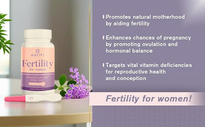 Conception Fertility Prenatal Vitamins Regulate Cycles, Balance Hormones, Aid Ovulation. Conception Multivitamin for Women. Healthier Pregnancy -60 Capsules- Folic Acid, Myo Inositol, Vitex.