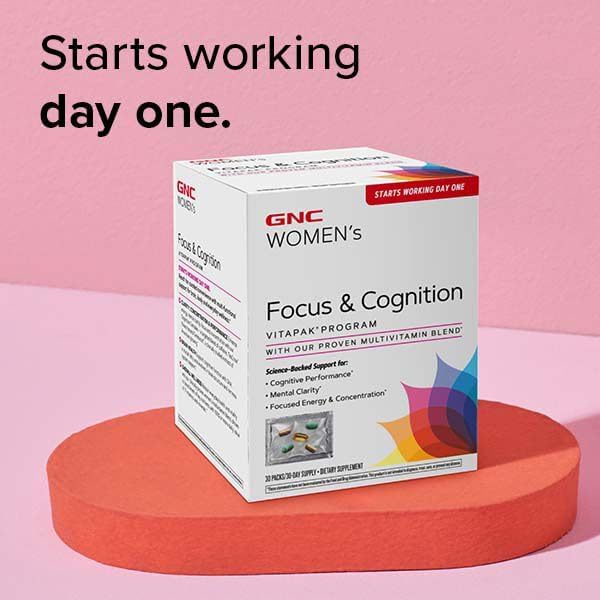 GNC Women's Focus & Cognition Vitapak Program (30 Servings)