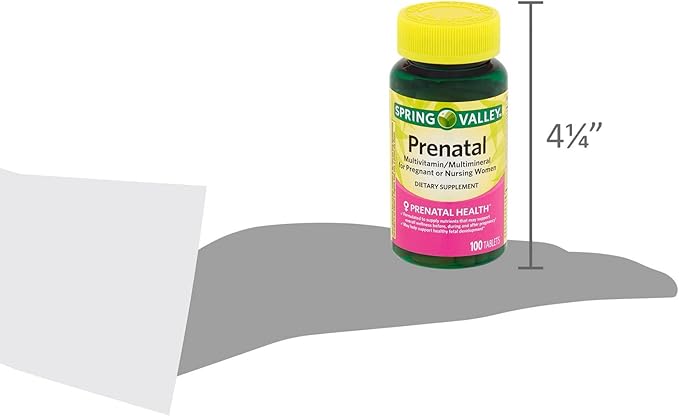 LUAL Spring Valley Prenatal Multivitamin | Prenatal Vitamins for Women | Pregnancy Must Haves Folate Supplement | 100 Tablets | Bundle 45 Diabetes Decoded