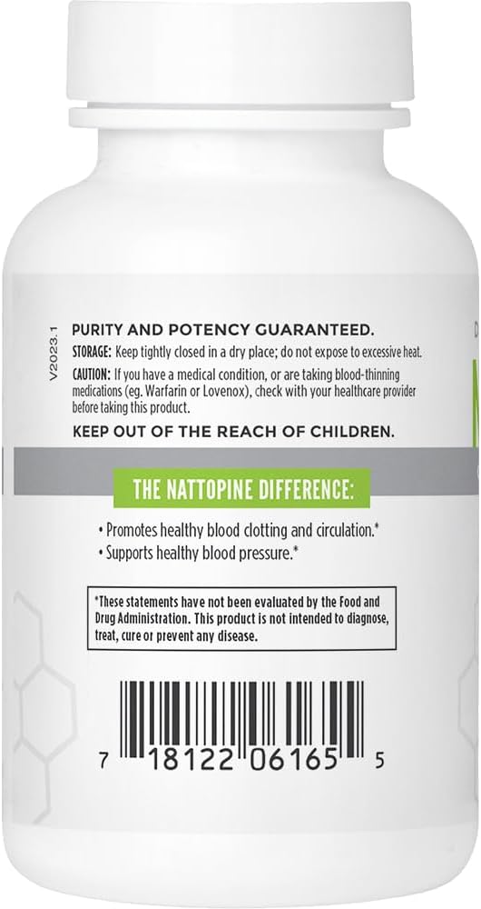 NBI NattoPine, Healthy Circulation Support for Men & Women | 60ct Veggie Capsules