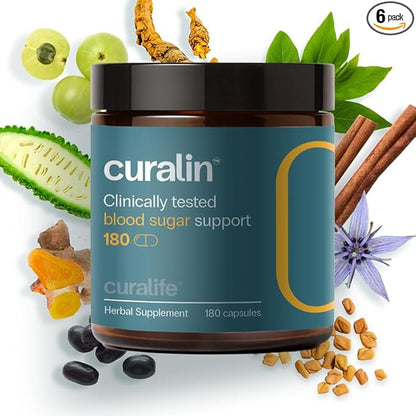 CuraLin - Supports Blood Sugar, Effective, and 100% Natural Supplement - 1080 Capsules - (New Packaging)