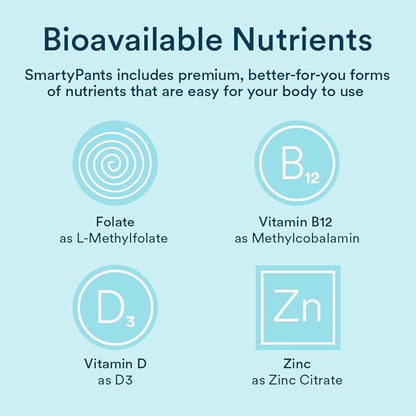 SmartyPants Multivitamin for Men, Gummies: Omega 3 Fish Oil (EPA/DHA), Methylfolate, Vitamin D3, C, Vitamin B12, B6, Vitamin A, K & Zinc for Immune Support, 120 Gummies (20 Day Supply)