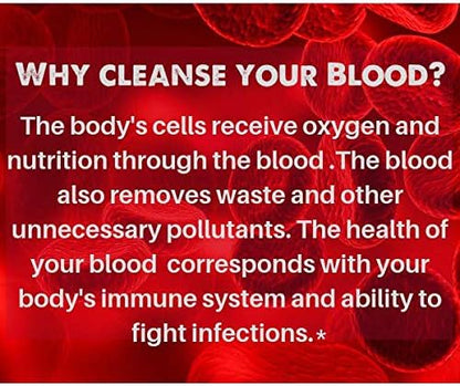 Natural Blood Cleanser Capsules Organic Supplement SpeedyVite® (120 Vegetable Powder Capsules)