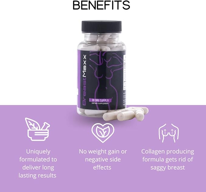 Pills, Supplements for Women and Men, Target Your Curves, Breast Formula with Ingredients, The Original Breast Maxx Brand